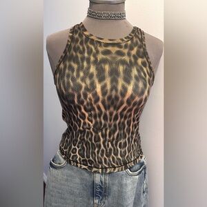 Yogalicious Animal Print Lux Body Tank Racerback Top